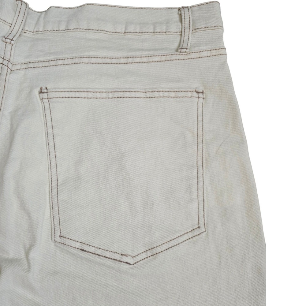 Time and Tru Womens High Rise Straight Leg Jeans Cream White Size 18 NWT - Picture 10 of 10
